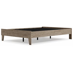 ashley furniture oliah full engineered wood platform bed in natural