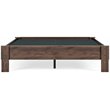 Ashley Furniture Calverson Queen Engineered Wood Platform Bed in Mocha Brown