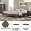 Ashley Furniture Calverson Queen Engineered Wood Platform Bed in Mocha Brown