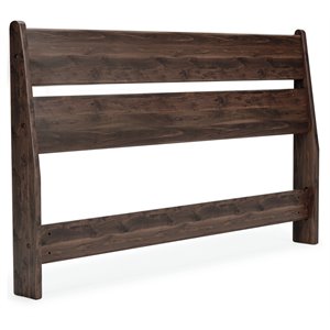 ashley furniture calverson full panel engineered wood headboard in mocha brown