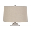 Signature Design by Ashley Jamon Single Ceramic Table Lamp in White & Beige