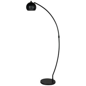 ashley furniture marinel single metal floor lamp in black