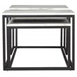Signature Design by Ashley Donnesta Wood Occasional Table Set in Gray and Black