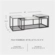 Signature Design by Ashley Donnesta Wood Occasional Table Set in Gray and Black
