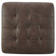 Signature Design by Ashley Maderla Oversized Polyurethane Accent Ottoman Walnut