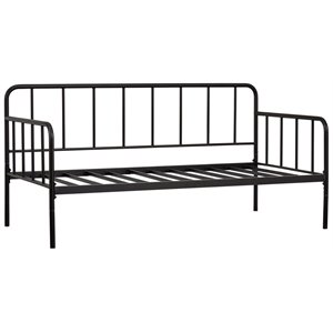 ashley furniture trentlore twin metal day bed with platform in black