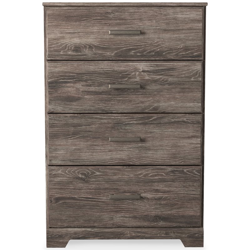 Ashley Furniture Ralinksi Four Drawer Engineered Wood Chest in Gray
