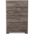 Ashley Furniture Ralinksi Four Drawer Engineered Wood Chest in Gray