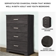 Ashley Furniture Belachime Four Drawer Engineered Wood Chest in Black