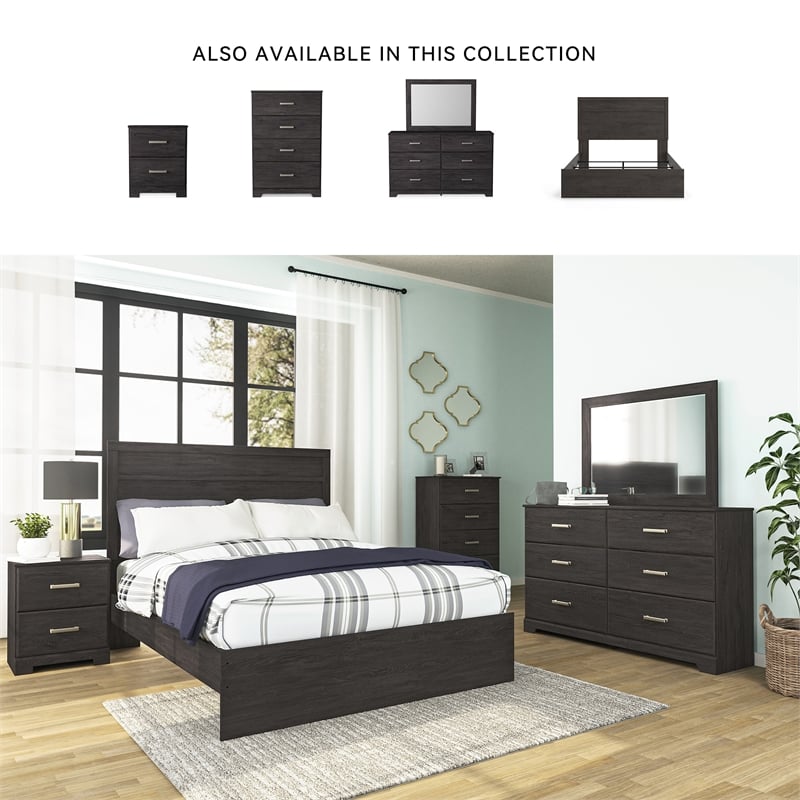 Ashley Furniture Belachime Four Drawer Engineered Wood Chest in Black