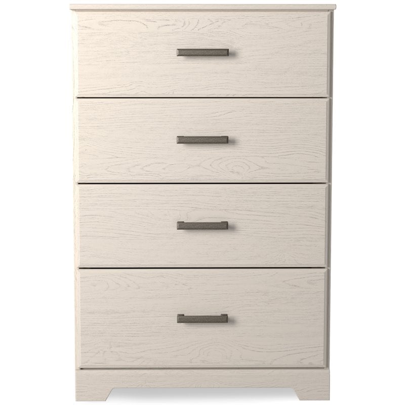 Ashley Furniture Stelsie Four Drawer Engineered Wood Chest in White