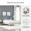Signature Design by Ashley Socalle Engineered Wood Full Platform Bed in Natural