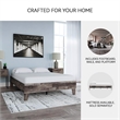 Signature Design by Ashley Neilsville Engineered Wood Full Platform Bed in Gray