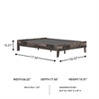 Signature Design by Ashley Neilsville Engineered Wood Full Platform Bed in Gray