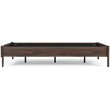 Ashley Furniture Calverson Modern Engineered Wood Full Platform Bed in Brown