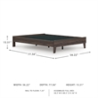 Ashley Furniture Calverson Modern Engineered Wood Full Platform Bed in Brown
