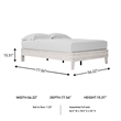 Ashley Furniture Shawburn Engineered Wood Full Platform Bed in Whitewash