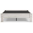 Ashley Furniture Shawburn Engineered Wood Full Platform Bed in Whitewash