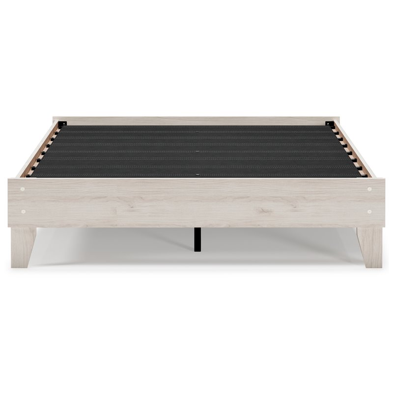 Signature Design by Ashley Socalle Engineered Wood Queen Platform Bed in Natural