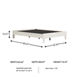 Signature Design by Ashley Socalle Engineered Wood Queen Platform Bed in Natural
