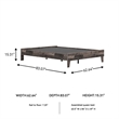 Signature Design by Ashley Neilsville Engineered Wood Queen Platform Bed in Gray