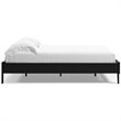 Ashley Furniture Finch Contemporary Engineered Wood Queen Platform Bed in Black