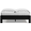 Ashley Furniture Finch Contemporary Engineered Wood Queen Platform Bed in Black
