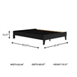 Ashley Furniture Finch Contemporary Engineered Wood Queen Platform Bed in Black