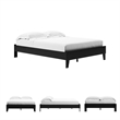 Ashley Furniture Finch Contemporary Engineered Wood Queen Platform Bed in Black