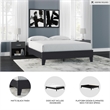 Ashley Furniture Finch Contemporary Engineered Wood Queen Platform Bed in Black