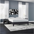 Ashley Furniture Finch Contemporary Engineered Wood Queen Platform Bed in Black