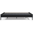 Ashley Furniture Finch Contemporary Engineered Wood Queen Platform Bed in Black