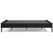 Ashley Furniture Finch Contemporary Engineered Wood Queen Platform Bed in Black