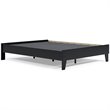 Ashley Furniture Finch Contemporary Engineered Wood Queen Platform Bed in Black