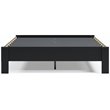 Ashley Furniture Finch Contemporary Engineered Wood Queen Platform Bed in Black