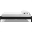 Ashley Furniture Finch Contemporary Engineered Wood Queen Platform Bed in Black