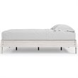 Ashley Furniture Shawburn Engineered Wood Queen Platform Bed in Whitewash