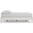Ashley Furniture Shawburn Engineered Wood Queen Platform Bed in Whitewash