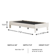 Signature Design by Ashley Socalle Engineered Wood Twin Platform Bed in Natural