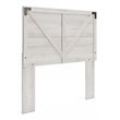 Ashley Furniture Shawburn Wood Full Crossbuck Panel Headboard in Whitewash