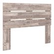 Ashley Furniture Neilsville Engineered Wood Queen Panel Headboard in Whitewash
