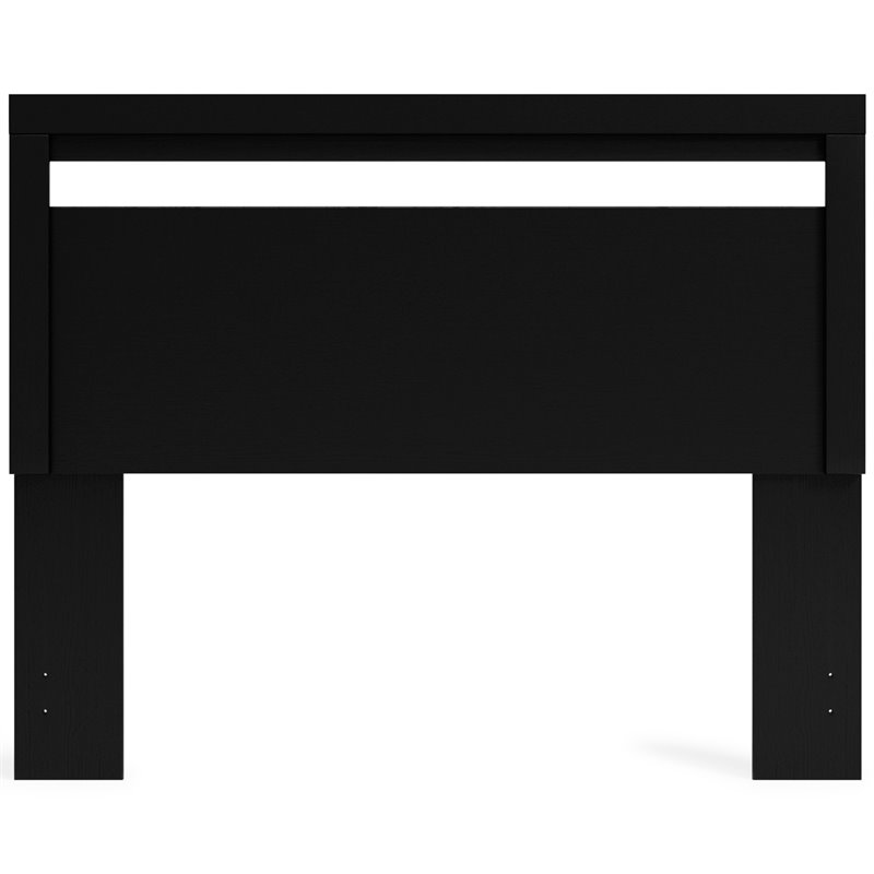 Signature Design by Ashley Finch Engineered Wood Queen Panel Headboard in Black