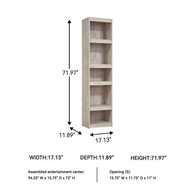 Signature Design by Ashley Willowton Coastal Engineered Wood Pier in Whitewash