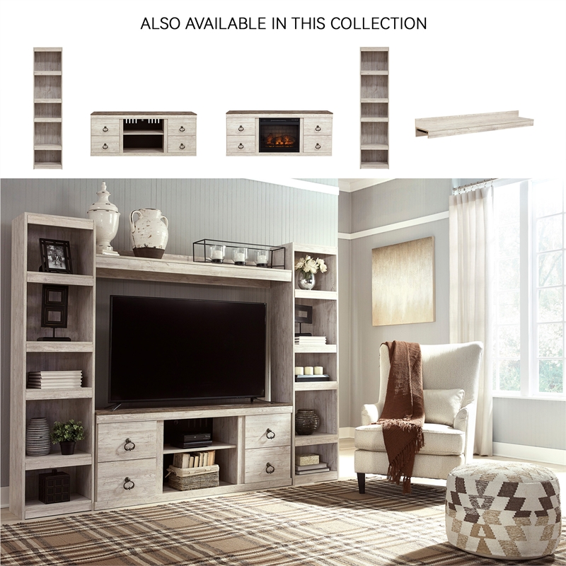 Signature Design by Ashley Willowton Coastal Engineered Wood Pier in Whitewash