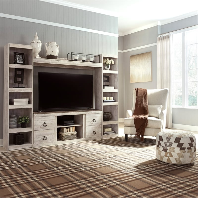 Signature Design by Ashley Willowton Coastal Engineered Wood Pier in Whitewash