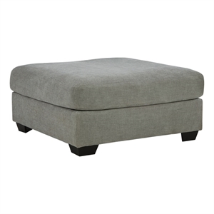 ashley furniture keener fabric oversized accent ottoman in gray & black