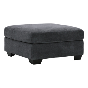 ashley furniture ambrielle fabric oversized accent ottoman in gray & black