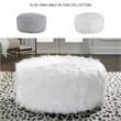 Ashley Furniture Galice Fabric Oversized Accent Ottoman in White
