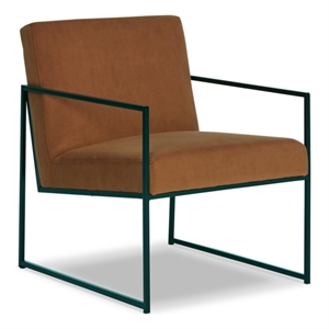 ashley furniture aniak metal accent chair in orange & black finish
