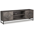 Ashley Furniture Treybrook Wood Accent Cabinet in Distressed Gray & Black